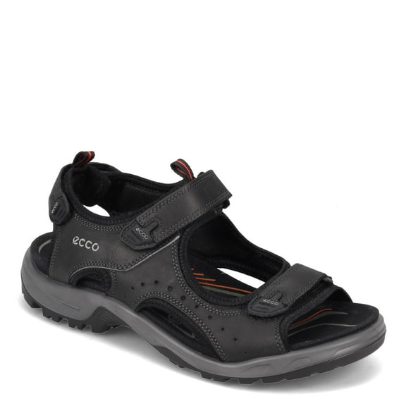 ECCO Men's Yucatan Double Side Bar Sport Sandal, Black, 7-7. 5