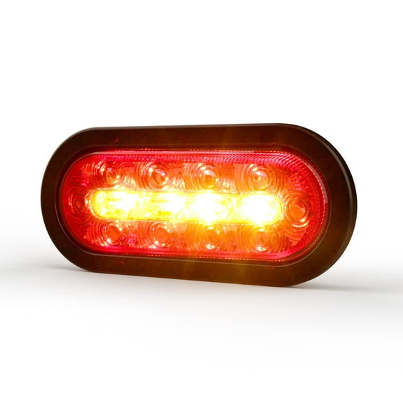 ECCO ED3060AW Stop-Tail-Turn-Reverse and Warning Light Combo 6" OVAL GROMMET MOUNT (6" OVAL)