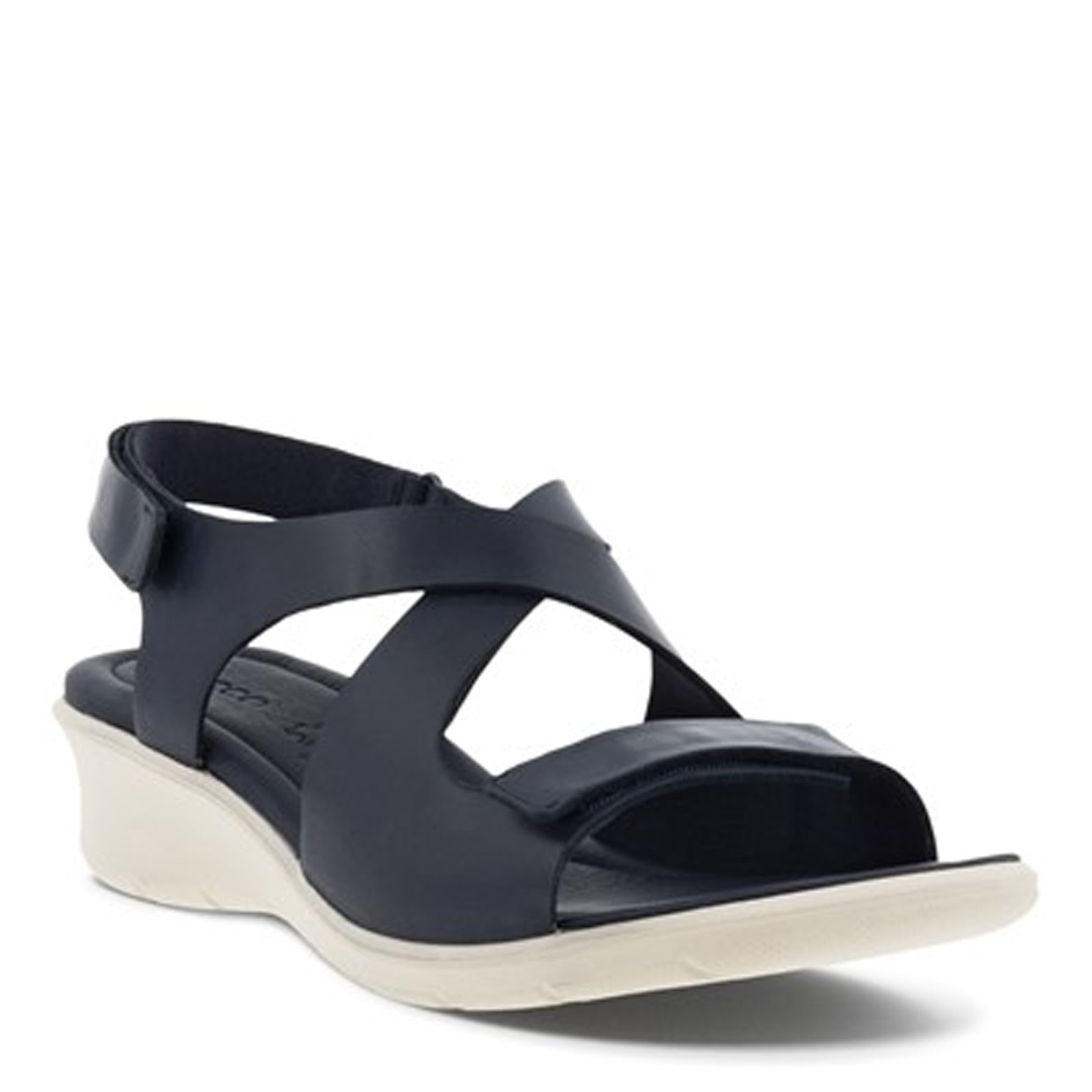 ECCO Women's Felicia Cross Wedge Sandal, Night Sky, 77. 5