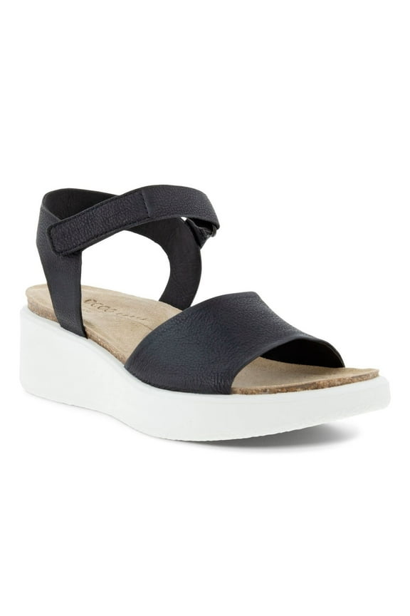 Women's Flowt Wedge Cork Sandal Black Nubuck - 272313-01001