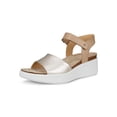 thumbnail image 1 of ECCO Women's Flowt Wedge Leather Cork Heeled Sandal, 1 of 7