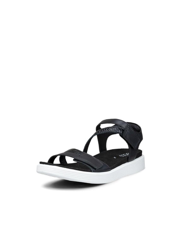 Women's Soft 3-Strap Sandal Black/Black - 23880351052