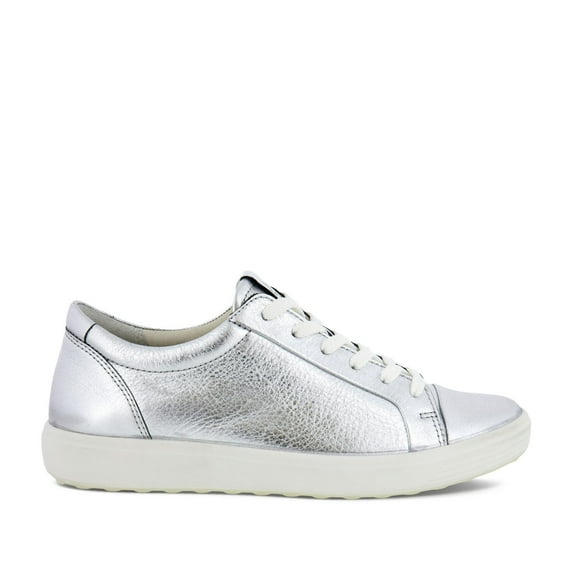 ECCO Women's Soft 7 Sneaker in Pure Silver, 38 EU