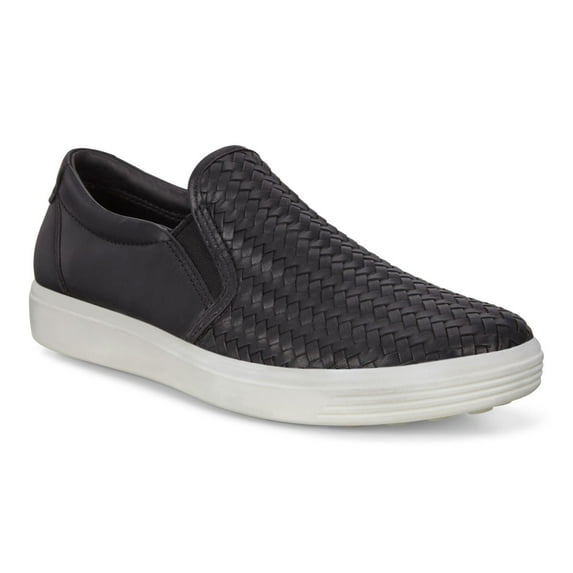 ECCO Women's Soft 7 Woven Slip On 2.0 Sneaker Black 42 M