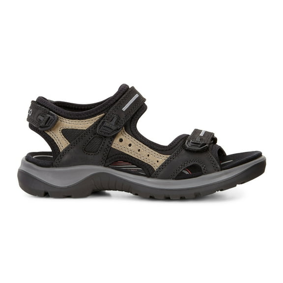 ECCO Women's Yucatan Sandal Black/Mole/Black - 069563-50034