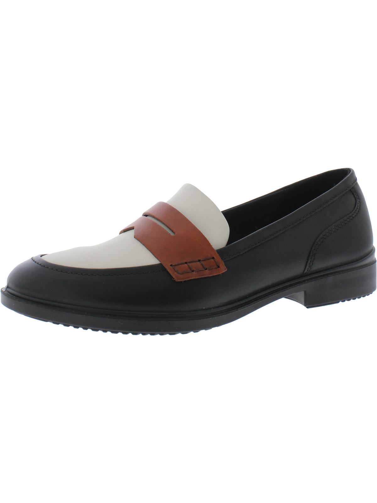ECCO Women's Dress Classic 15 Loafer in Black/Limestone/Cognac, 37 EU -  Walmart.com