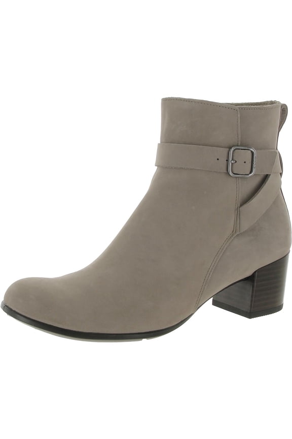 Womens Dress Classic 35 Buckle Leather Ankle Boots