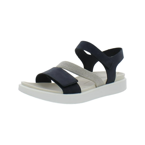 ECCO Womens Flowt 2 Leather Wedge Sandals