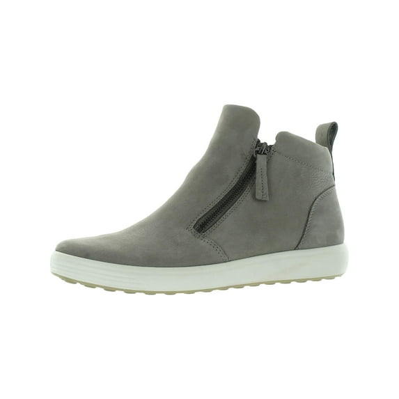ECCO Womens Soft 7 Leather Zipper Casual and Fashion Sneakers