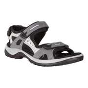 ECCO Yucatan Sandals 38 Titanium Lightweight Supportive Leather Comfort