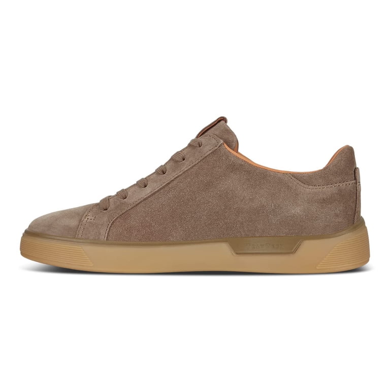 ECCO mens Street Tray Classic Sneaker, Navajo Brown Suede  display picture 3