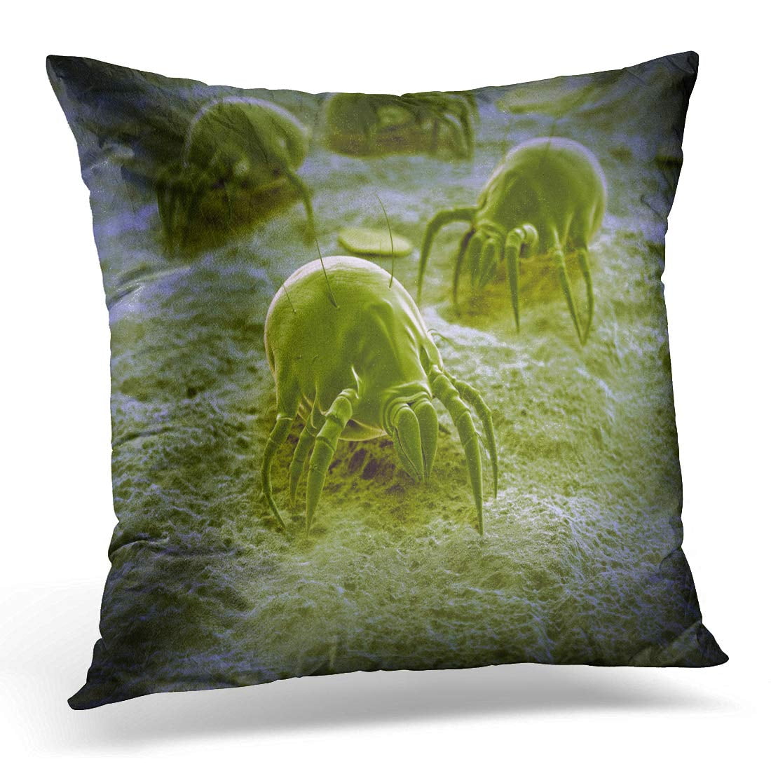 ECCOT Acarian Green Allergy Scientific Common Dust Mite Eczema Asthma Pillowcase Pillow Cover