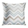 thumbnail image 1 of ECCOT Beige Color Gray Blue and White Chevron Ikat Geometric Abstract Brown Contrast Creative Digital Ethnic Pillowcase Pillow Cover Cushion Case 18x18 inch, 1 of 1