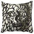 thumbnail image 1 of ECCOT Fashionable Home Decor Human Skeleton Skull Pillow Case Pillow Cover 18x18 inch, 1 of 1