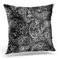 thumbnail image 1 of ECCOT Floral Black and White Paisley Flower Pillowcase Pillow Cover Cushion Case 20x20 inch, 1 of 1