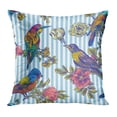 thumbnail image 1 of ECCOT Pattern Beautiful Bird and Flowers Boho Use Lark Naturalistic Vintage Wild PillowCase Pillow Cover 18x18 inch, 1 of 1