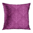 thumbnail image 1 of ECCOT Pink Damask Fuchsia Purple Floral Pattern Fushia Silk Gorgeous Classic Pillow Case Pillow Cover 20x20 inch, 1 of 1