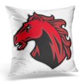 thumbnail image 1 of ECCOT Red Horse Mustang Head Mascot Stallion Pillowcase Pillow Cover Cushion Case 20x20 inch, 1 of 1