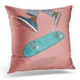thumbnail image 1 of ECCOT Skateboard Man Skateboarders Performing Tricks Skater Pillowcase Pillow Cover Cushion Case 18x18 inch, 1 of 1