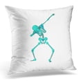 thumbnail image 1 of ECCOT Stock Green Skeleton Character Dancing Dab Step Fashionable Hip Hop Pose Meme Happy Halloween Pillowcase Pillow Cover Cushion Case 20x20 inch, 1 of 1