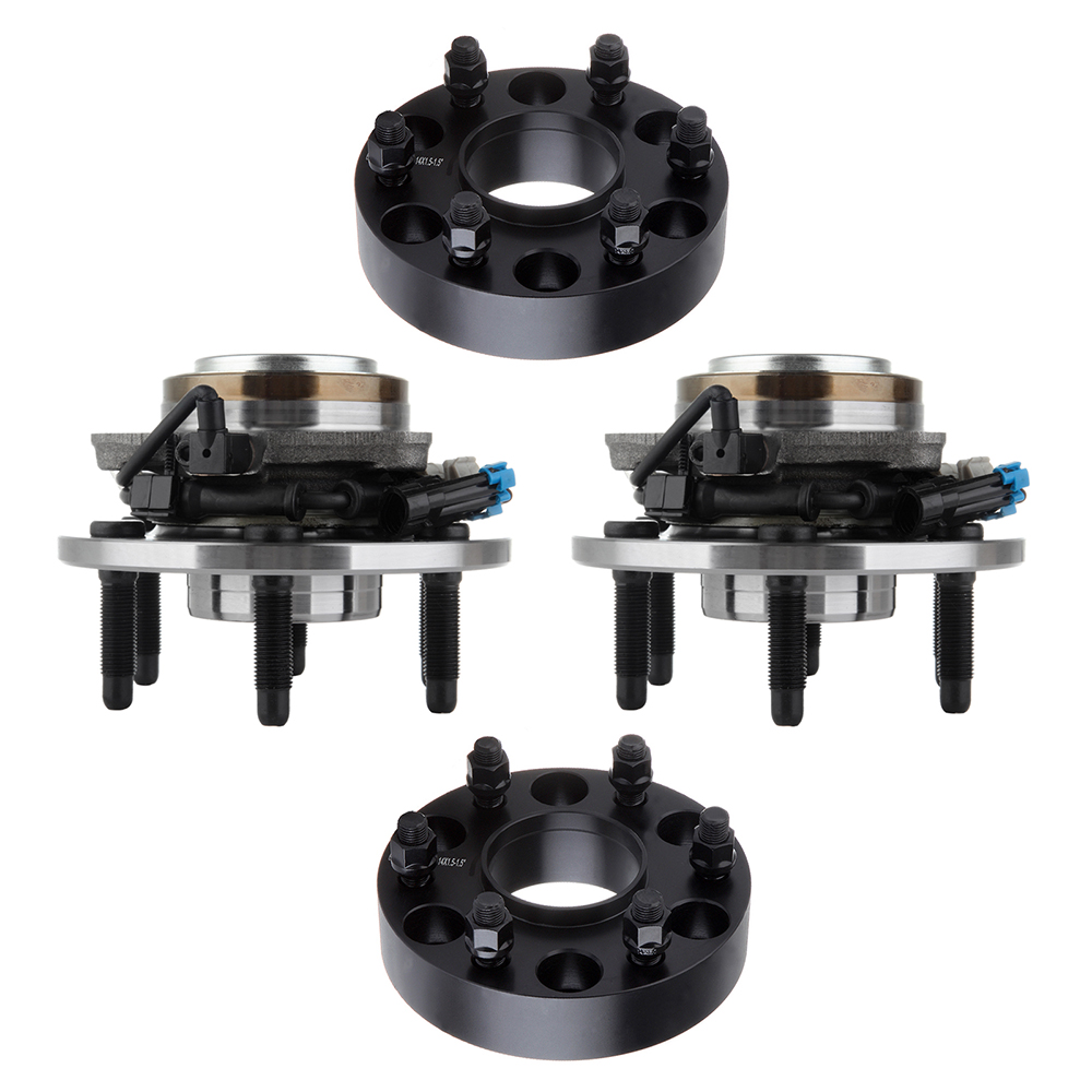 ECCPP Wheel Hub Bearing Assembly For Chevy/GMC Tahoe/Silverado 2WD W/ABS - 6 Lug Front, 2pcs Set, Replaces OE 515071 - View #3
