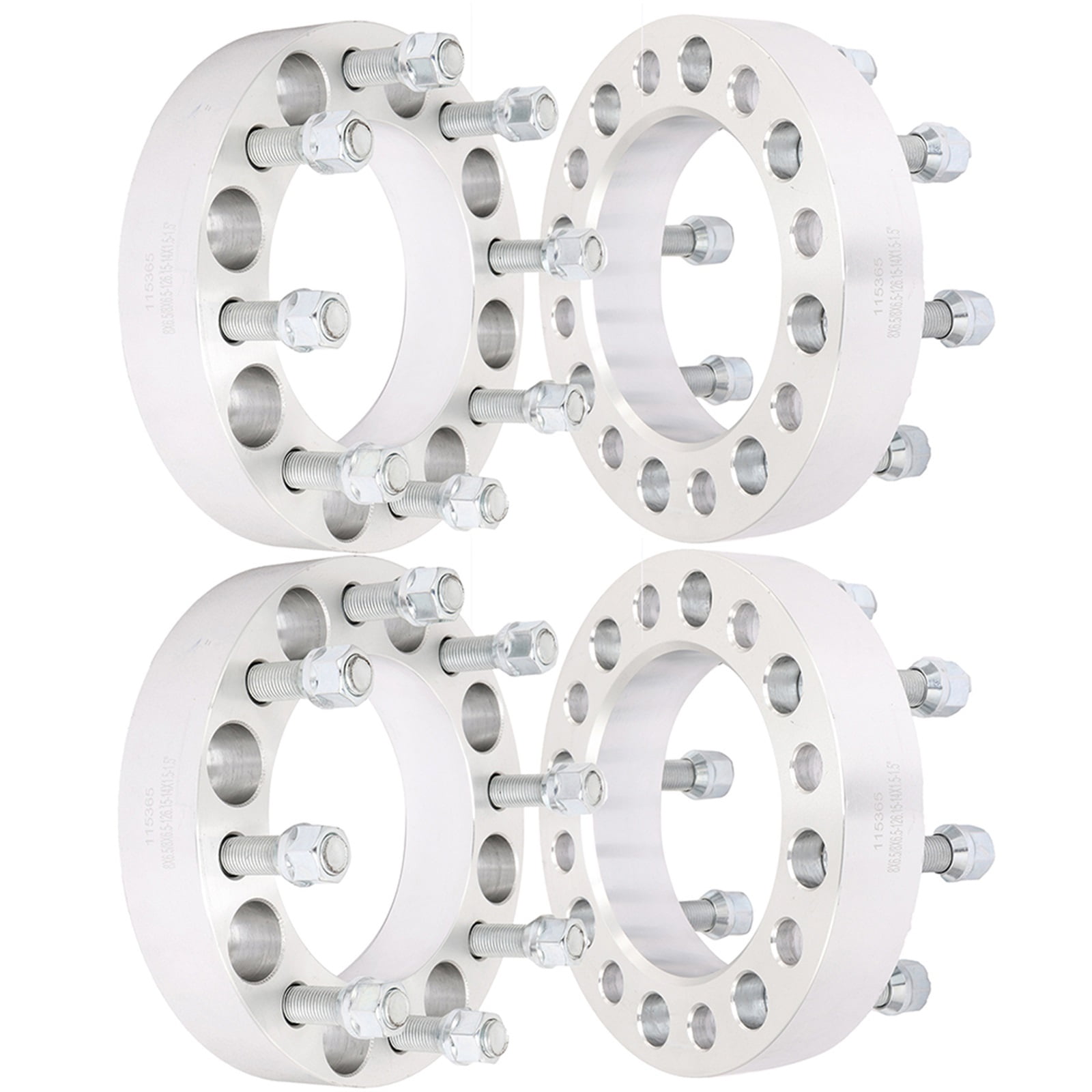 ECCPP 4X 1.5インチ 8x180mmから8x180mm 14x1.5 ホイールスペーサー 8ラグ シボレーシルバラード 2500 HD 3500 HD用 ECCPP 4X 1.5インチ 8x180mmから8x180mm 14x1.5 ホイールスペーサー 8