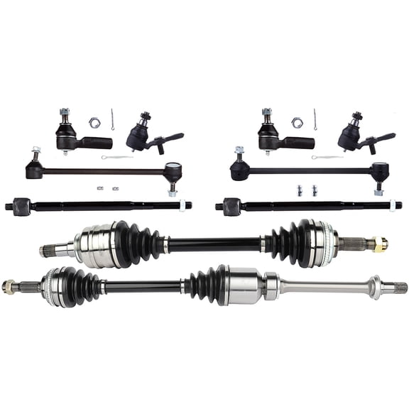 ECCPP - 10PC Lower Ball Joint Tie Rod End Sway Bar End Link CV Axle - Compatible with 1999-2001 for Toyota for Solara 1997-2001 for Toyota for Camry Suspension Kit