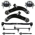 thumbnail image 1 of ECCPP - 10PCS Front Lower Control Arm And Ball Joint Inner Outer Tie Rod End Sway Bar Link Wheel Hub Bearing Compatible Fit 2007-2011 For Nissan Versa Suspension Kit, 1 of 5