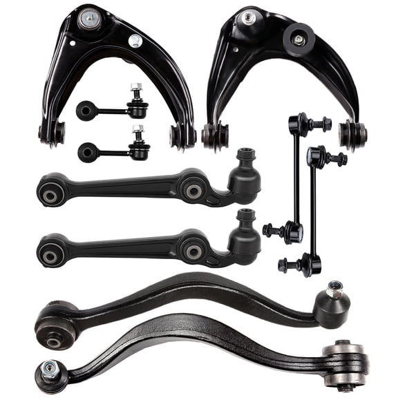 ECCPP 10PCS Front Rear Suspension Kit for 2010-2012 for Ford Fusion 2010-2011 for Mercury Milan Lower Control Arm and Ball Joint Assembly Sway Bar End Link