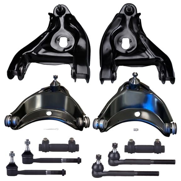 ECCPP 10PCS Front Suspension Kit for 1995-2000 for Chevy Tahoe 1996-2002 for Chevy Express 1500 Lower Control Arm and Ball Joint Assembly Outer Tie Rod End
