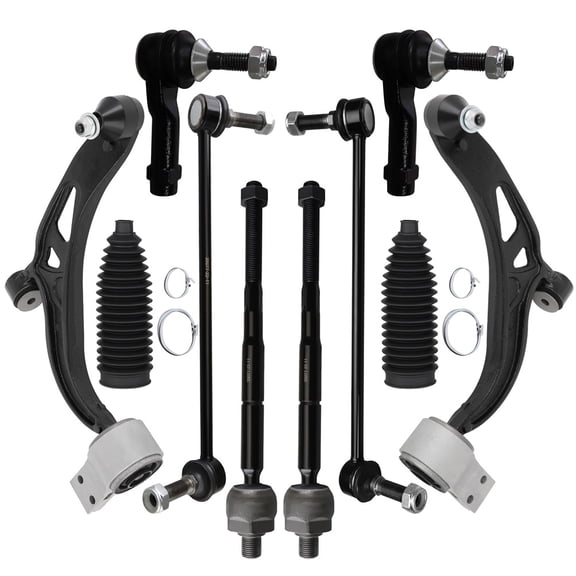 ECCPP 10PCS Front Suspension Kit for 2011-2017 for Ford Explorer 2013-2017 for Ford Police Interceptor Utility Lower Control Arm and Ball Joint Assembly Sway Bar End Link Outer Tie Rod End