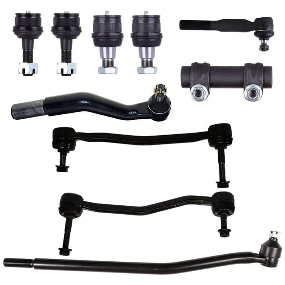ECCPP 10pcs Inner Outer Tie Rod End Adjusting Sleeve Sway Bar Link Lower Upper Ball Joint fit for 2000-2005 For Ford Excursion 2000-2004 For F-250 Super Duty 2000-2004 For F-350 Super Duty