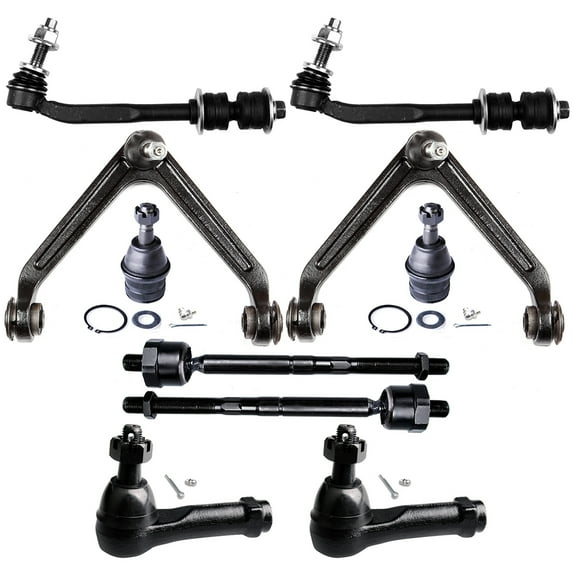 ECCPP 10pcs Upper Control Arm Inner Outer Tie Rod End Sway Bar Link Lower Ball Joint fit for 2007-2009 For CHRYSLER ASPEN 2004-2009 For Dodge for Durango