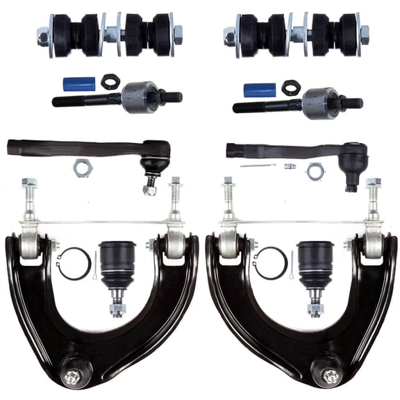 ECCPP 10pcs Upper Control Arm Inner Tie Rod End Outer Tie Rod End Sway Bar End Link Lower Ball Joint fit for 1988-1991 For Honda Civic 1988-1991 For Honda CRX