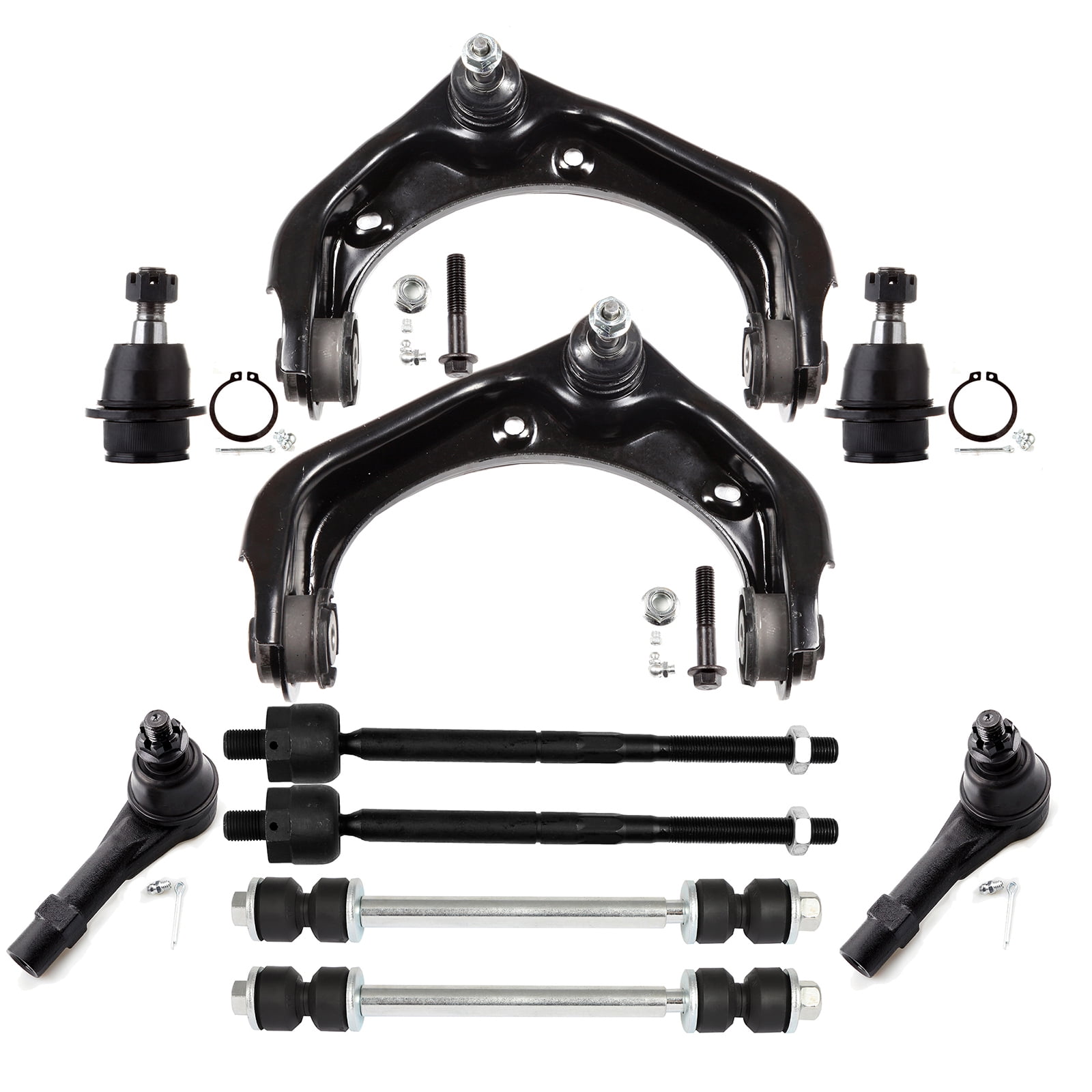 ECCPP 10pcs Upper Control Arm Inner Tie Rod End Outer Tie Rod End Sway Bar End Link Lower Ball Joint fit for 2006-2010 For Ford Explorer 2006-2010 For Mercury Mountaineer