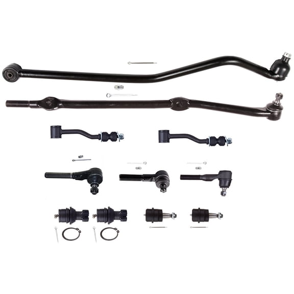 ECCPP - 11PC Upper Lower Ball Joint Tie Rod End Track Bar Sway Bar End Link - Compatible with 1991-1992 for Jeep Comanche 1991-2001 for Jeep for Cherokee Suspension Kit