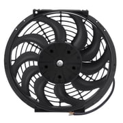 ECCPP 12"inch Universal Slim Push Pull Electric Radiator Cooling Fan Mount Kit Plastic Black 12V