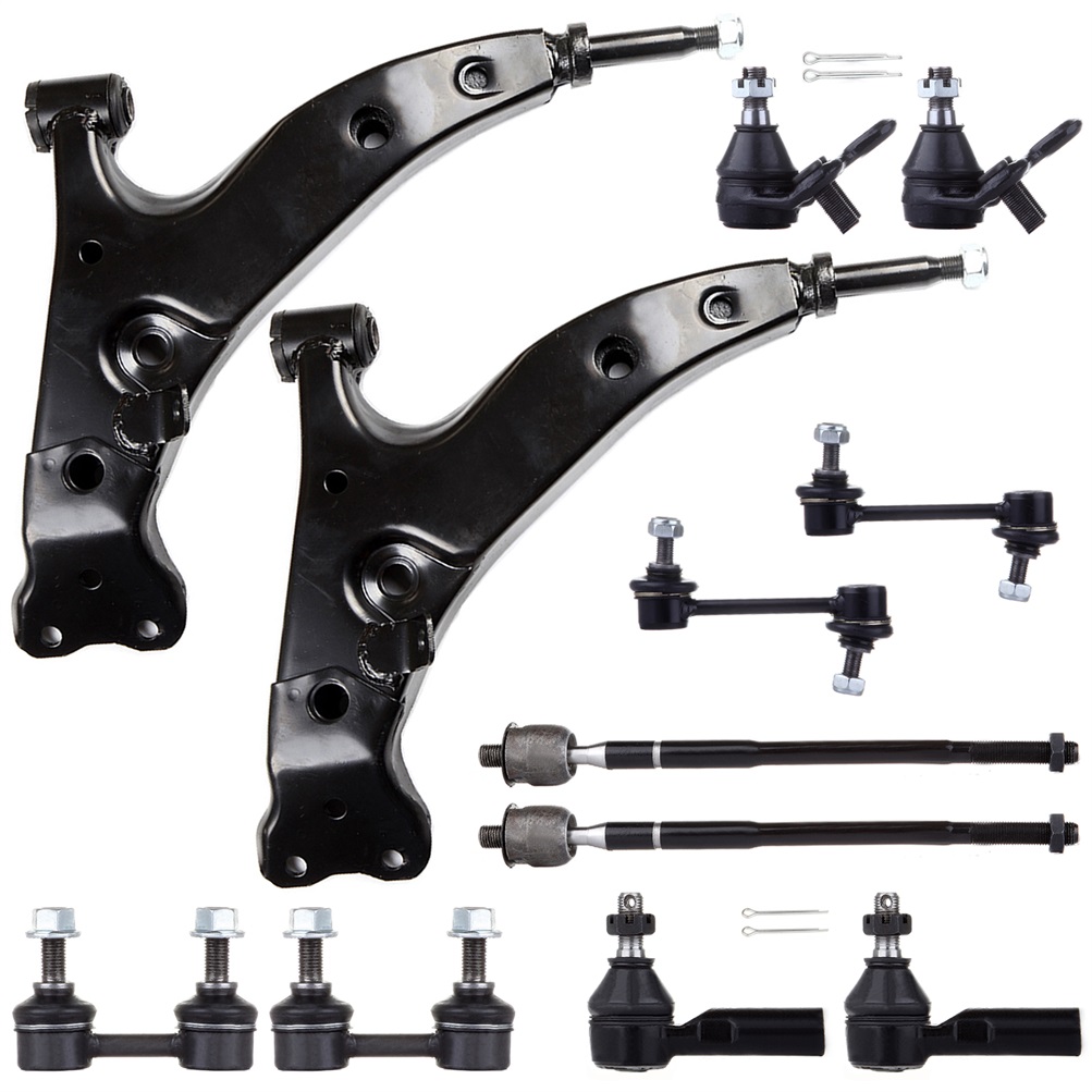 Complete Steering & Suspension Kit For Chrysler PT Cruiser 2001-2010 – 10-Piece Set With Control Arms, Tie Rods, Sway Bar Links