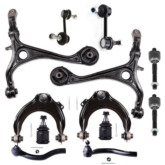 ECCPP - 12PC Lower Control Arm Upper Control Arm and Ball Joint Lower Ball Joint Tie Rod End Sway Bar End Link - Compatible with 2003-2006 for Honda for Accord Suspension Kit