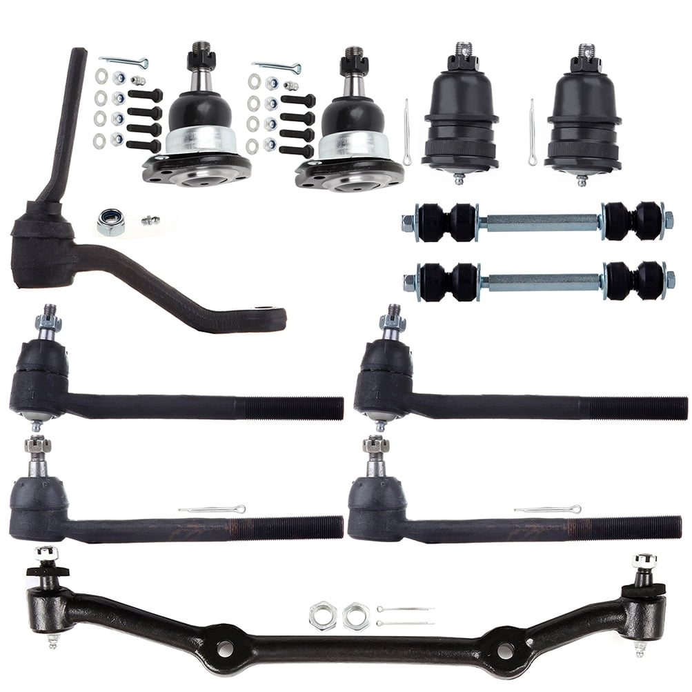 ECCPP - 12PC Upper Lower Ball Joint Center Link Tie Rod End Sway Bar End Link Idler Arm - Compatible with 1996-2003 for Chevy S10 1996-2003 for GMC Sonoma Suspension Kit