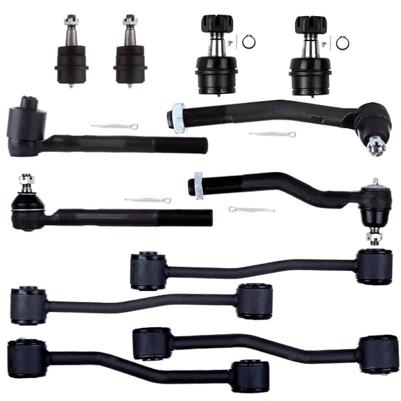ECCPP - 12PC Upper Lower Ball Joint Inner Outer Tie Rod End Sway Bar End Link - Compatible with 0 - ES3472 ES3473 ES3474 ES3475 K3134T K3185 K3201 K3202 Suspension Kit