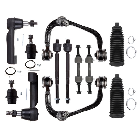 ECCPP 12PCS Front Suspension Kit for 2009-2014 for Ford F-150 2007-2015 for Lincoln Navigator Upper Control Arm and Ball Joint Sway Bar End Link Outer Tie Rod End