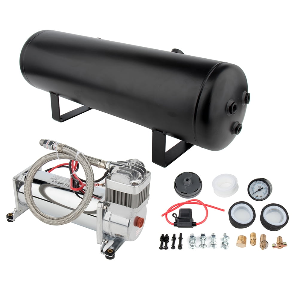 ECCPP 12V Heavy Duty 200PSI Air Compressor+3 Gal Air Tank for Train Car Truck Boat RV