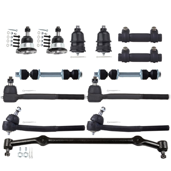 ECCPP - 13PC Upper Lower Ball Joint Center Link Tie Rod End Adjusting Sleeve Sway Bar End Link - Compatible with 1977-1990 for Buick LeSabre 1991-1996 for Buick Roadmaster Suspension Kit
