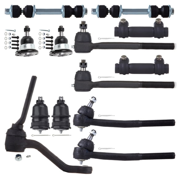 ECCPP - 13PC Upper Lower Ball Joint Tie Rod End Adjusting Sleeve Sway Bar End Link Idler Arm - Compatible with 1978-1984 for Buick LeSabre 1987-1992 for Cadillac Brougham Suspension Kit