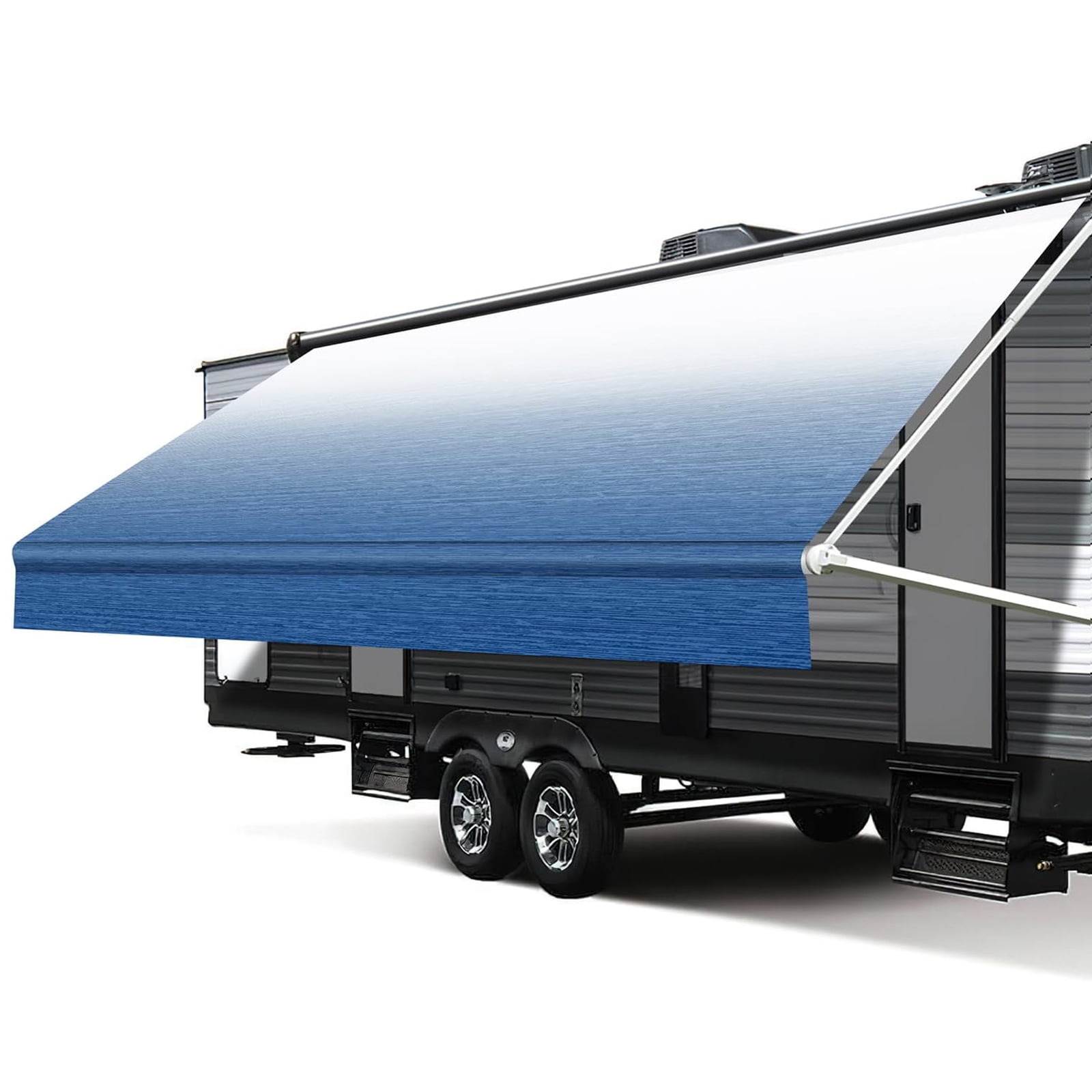 ECCPP 14' RV Awning Fabric Replacement, Heavy-Duty Vinyl Camper Awning Replacement Universal Outdoor Canopy for RV, Trailer, and Motorhome Awnings, Awning Replacement,Green