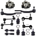 thumbnail image 1 of ECCPP - 14PCS Front Inner Outer Tie Rod End Sway Bar Link Lower Upper Ball Joint Wheel Hub Bearing For Chevy Trailblazer For GMC Envoy For Isuzu Ascender For Oldsmobile Bravada Suspension Kit, 1 of 5