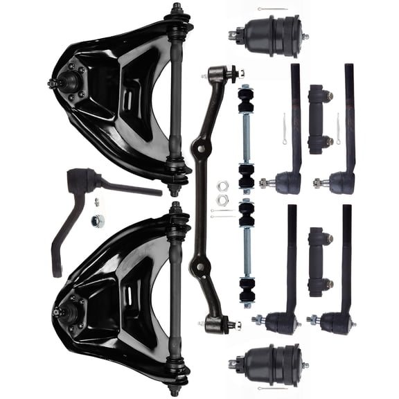 ECCPP 14pcs Front Suspension Kit for 1996-2005 for Chevy Blazer 1996-2003 for GMC Sonoma Upper Control Arm and Ball Joint Sway Bar End Link Outer Tie Rod End