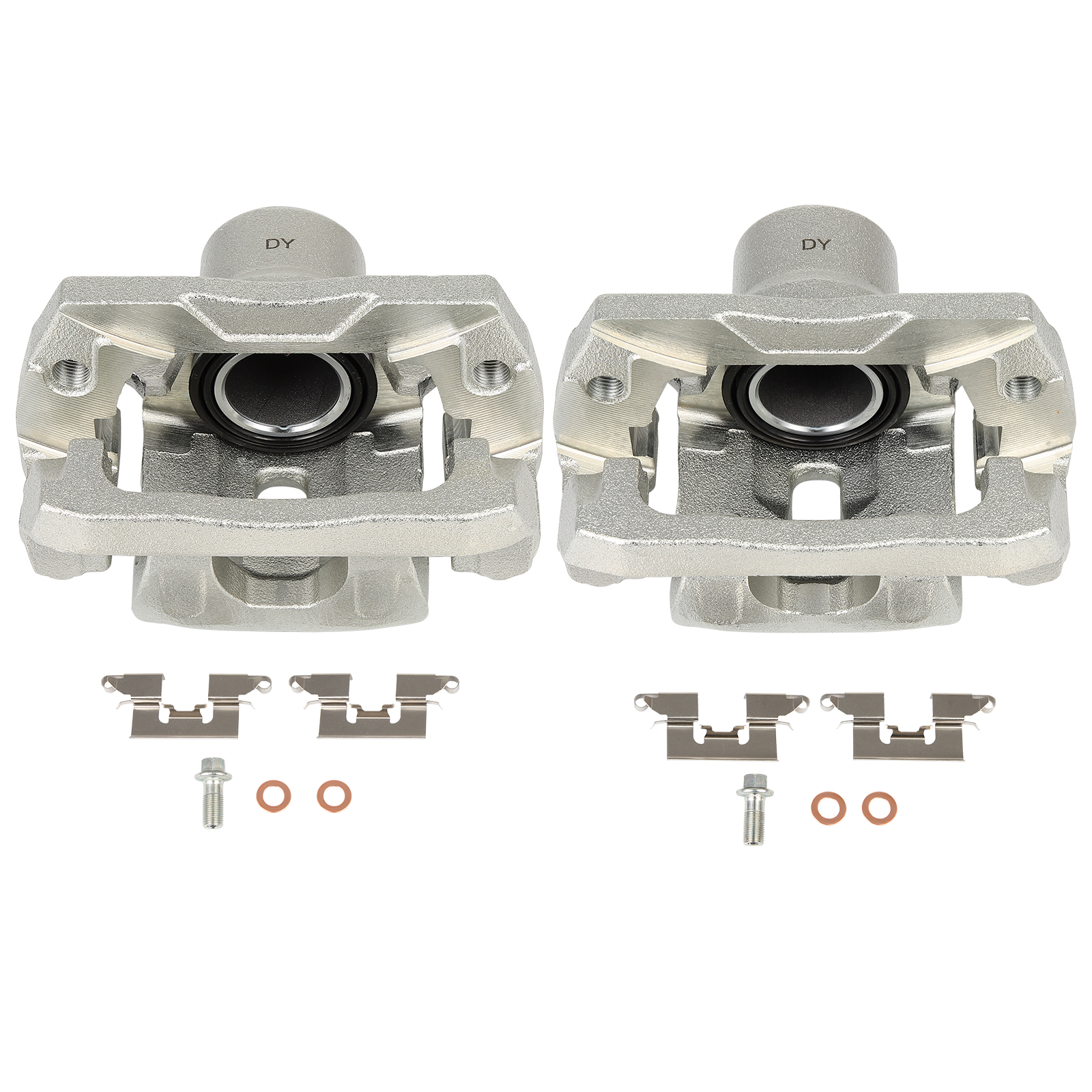 ECCPP 18B5043 18B5042 Calipers de freno con soporte para Ford Edge 2007-2010, Lincoln MKX 2007-2010, Mazda CX-7 2007-2012, 2 piezas, lado conductor y pasajero trasero