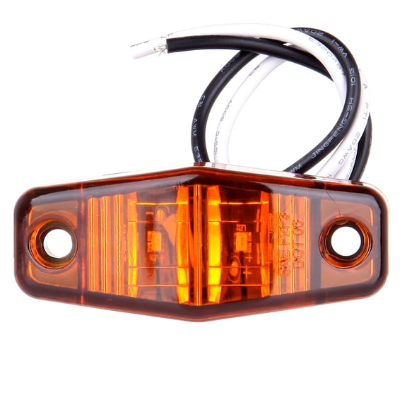 ECCPP 2.5" Oval Trailer Led Side Marker Lights For Freightliner Argosy 2000 2002 2004 For Freightliner Century Class 1999 2001 2003 2006 2008 2010 For Freightliner(AmberLen AmberLight Total 1)
